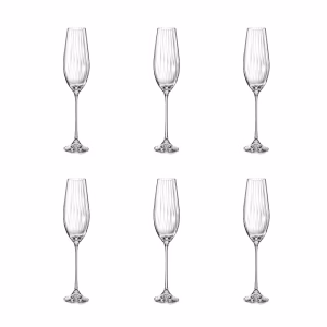 Aulica Waterval Champagneglazen – Set van 6 (24 cm)